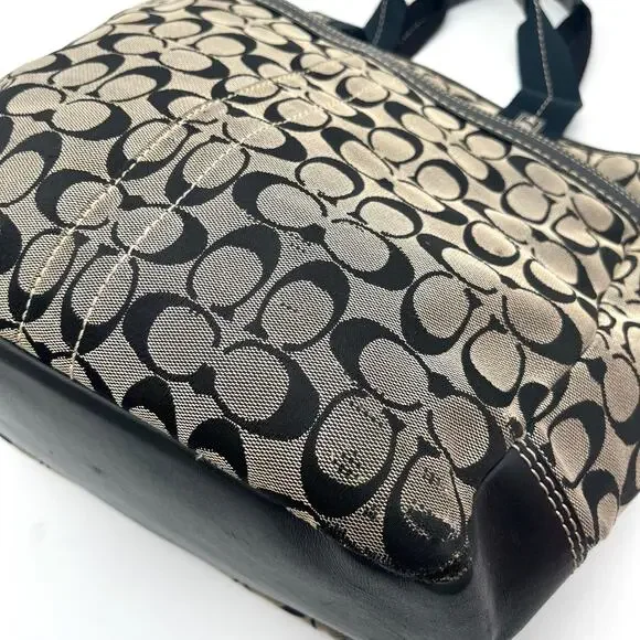 COACH VINTAGE Y2K Signature Jacquard Shoulder Bag, Large Tote - Picture 14 of 15